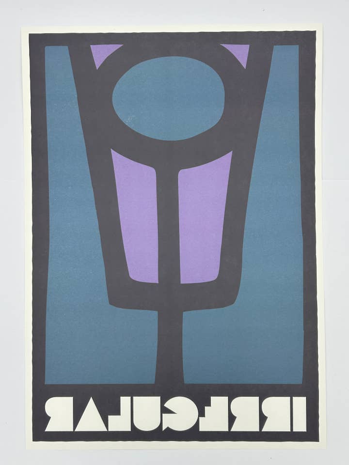 Vibraslap Art Print in Teal for wholesale by Irregular Sleep Pattern