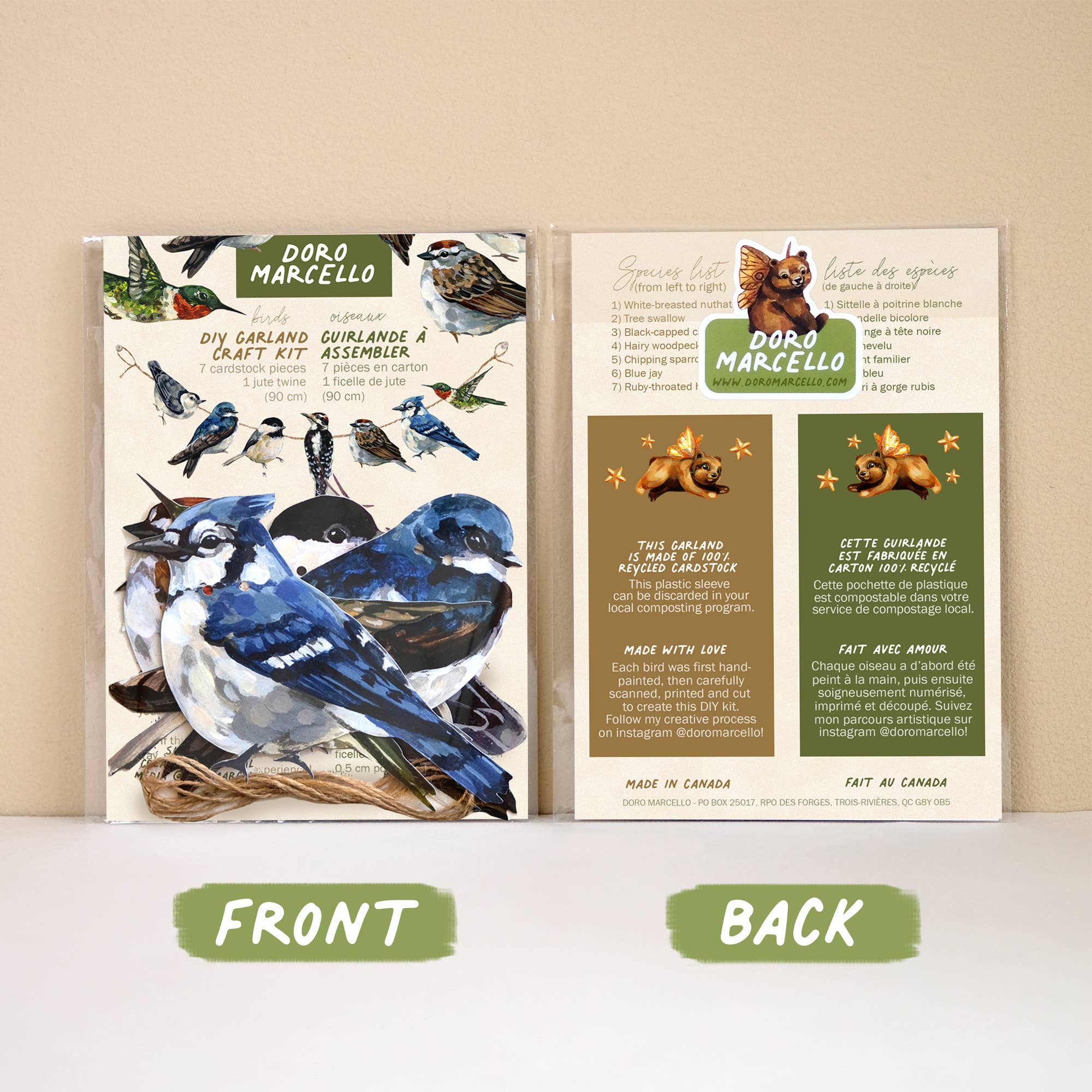 Doro Marcello - Wholesale Bunting/Garland - Canadian Birds Garland | DIY Paper Garland Set | Party Decor1