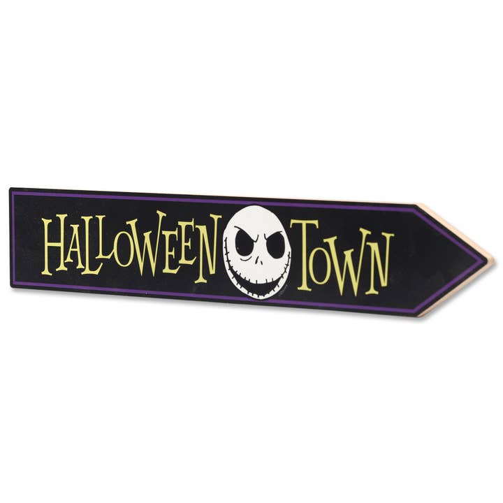 Open Road Brands, LLC - Wholesale Sign - The Nightmare Before Christmas Halloween Town Arrow Sign