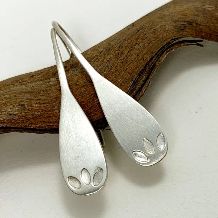 Boucles d'oreilles en forme de cuillère à trois feuilles (EF27f) pour la vente par via SMiTH