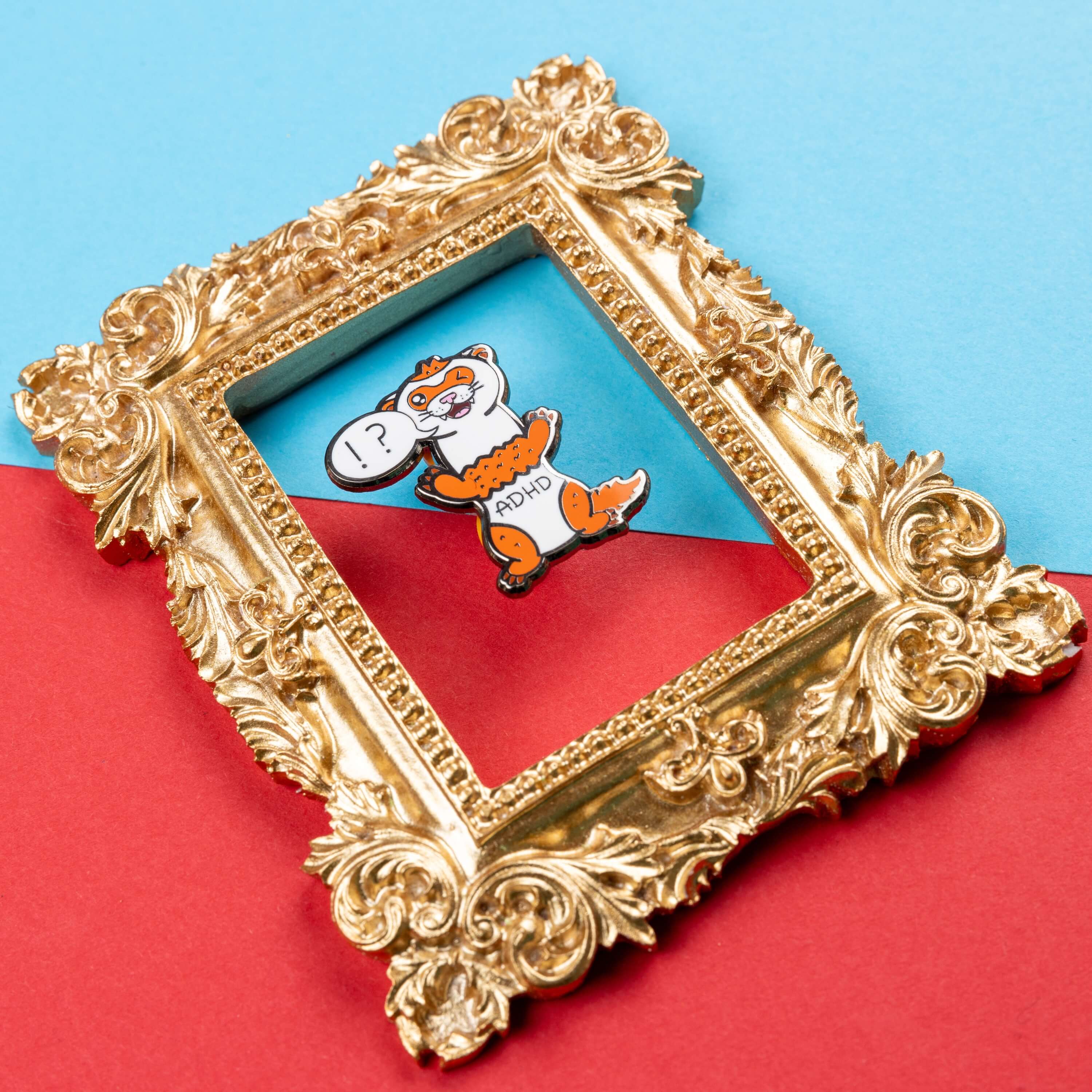 Innabox Ltd - Wholesale Lapel Pin/Button - Attention Deferret Hyperactivity Disorder Enamel Pin - ADHD4