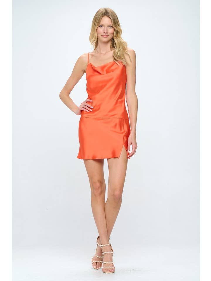 Tillverkad i USA - Solid Silky Satin Tank Top för wholesale av LKLUV