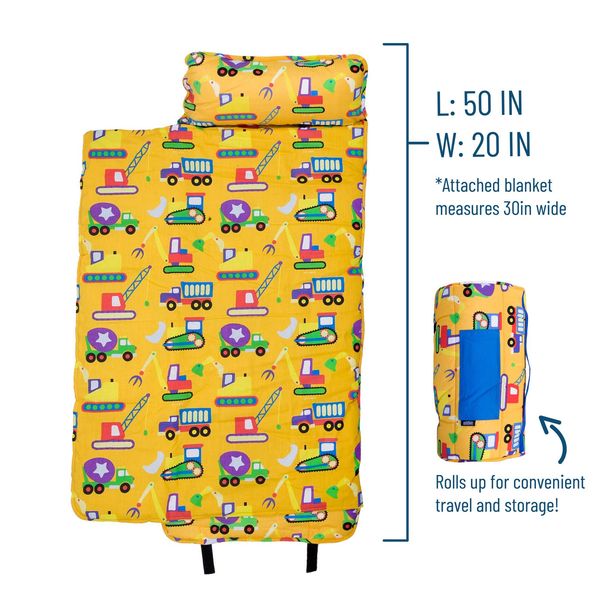 Wildkin - Wholesale Nap Mat - Kids & Baby - Under Construction Original Nap Mat - Yellow4