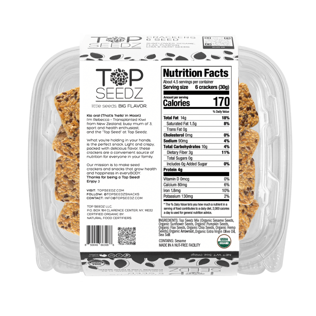 Top Seedz - Wholesale Crackers - 6-Seed Crackers- 5oz - 12 Per Case1