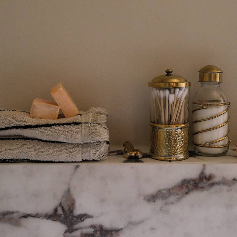 ByBazz - Wholesale Decorative Jar - Flesje Messing Swirl3