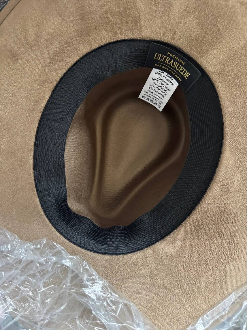 Olive & Pique – wholesale Fedora – Women’s – Vegan Suede Rancher Hat 3.5" Brim, Unisex, OSFM3