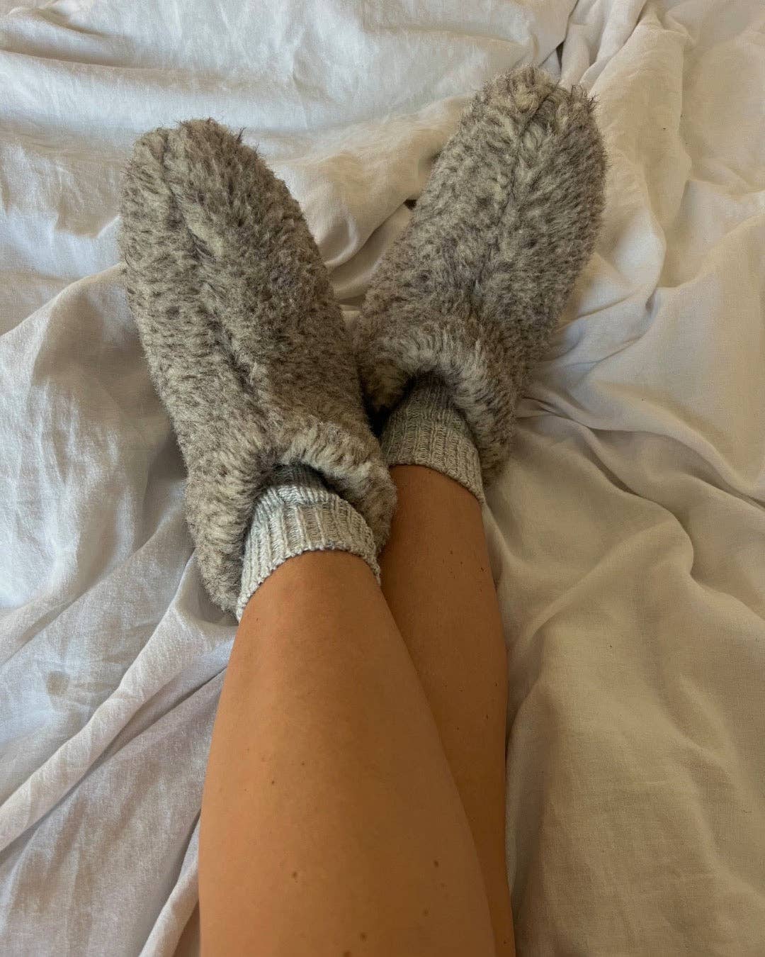 The Cozy Sheep - Wholesale Slides - Women's - Wool slippers — Light grey (Low model)4