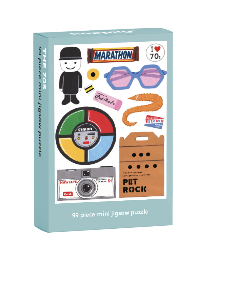 Happily Puzzles – wholesale Puzzle – Child – Retro 70's - 99 Piece Mini Jigsaw Puzzle2