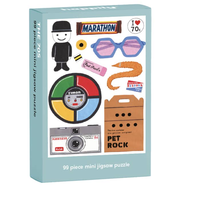 Happily Puzzles - Wholesale Puzzle - Kids - Retro 70's - 99 Piece Mini Jigsaw Puzzle2