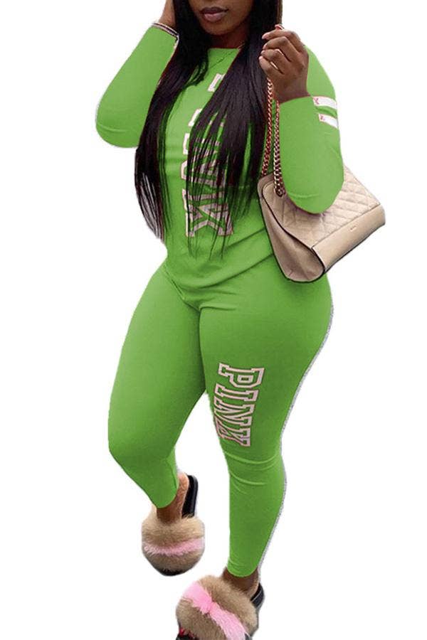 MB Fashion Wholesale - Wholesale Top & Pant Set (NOT Loungewear) - Women's - MB FASHION LETTER CAUSAL SETS 3598R5