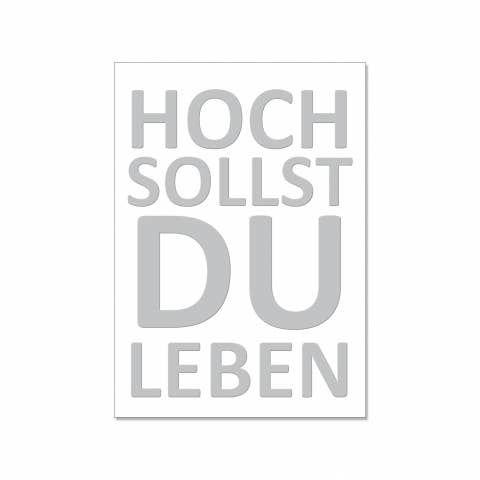 5:30 PM - Postcard portrait, MAY YOU LIVE HIGH with hot foil stamping for wholesale by 17;30