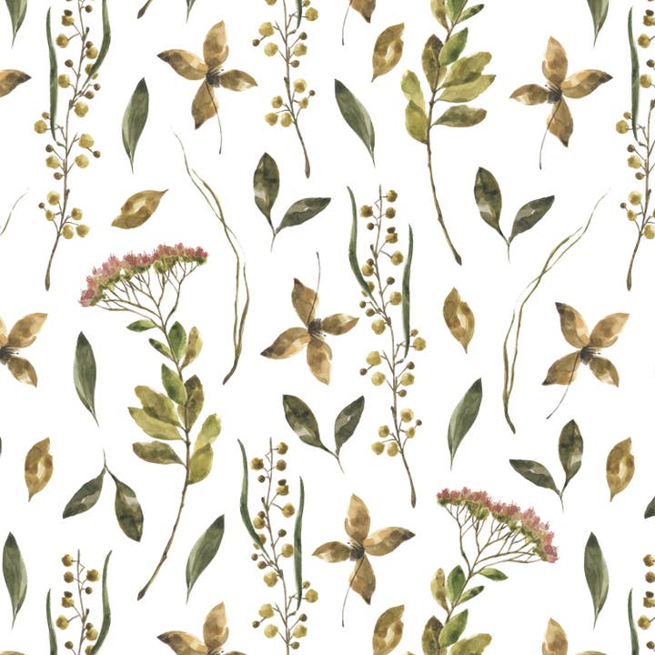 Earthy Wrapping Paper Roll Set of Two for wholesale by Fuzzy Whale Paper Co