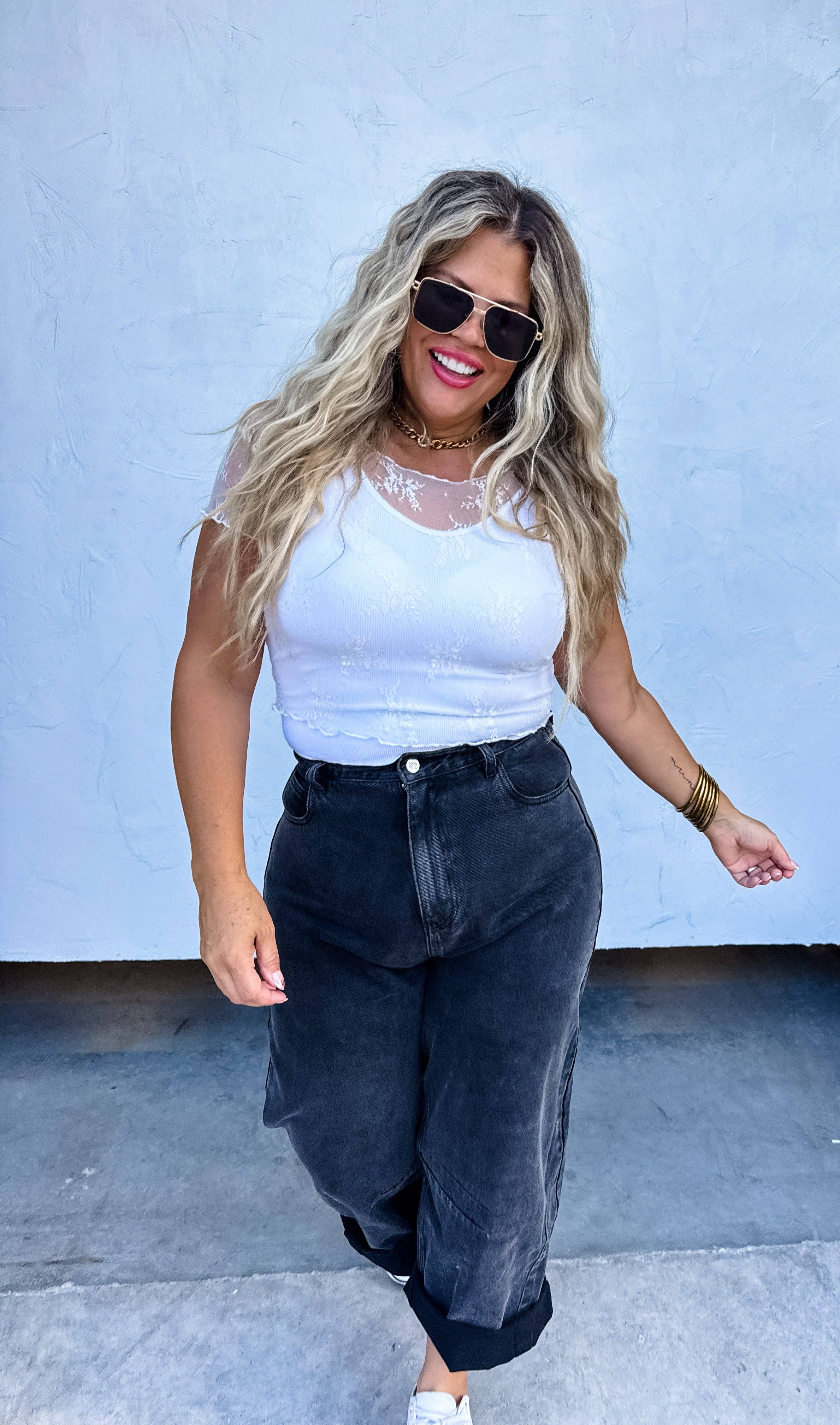 BLAKELEY - Wholesale Blouse - Women's - ALLE SHORT SLEEVE LACE TOP9