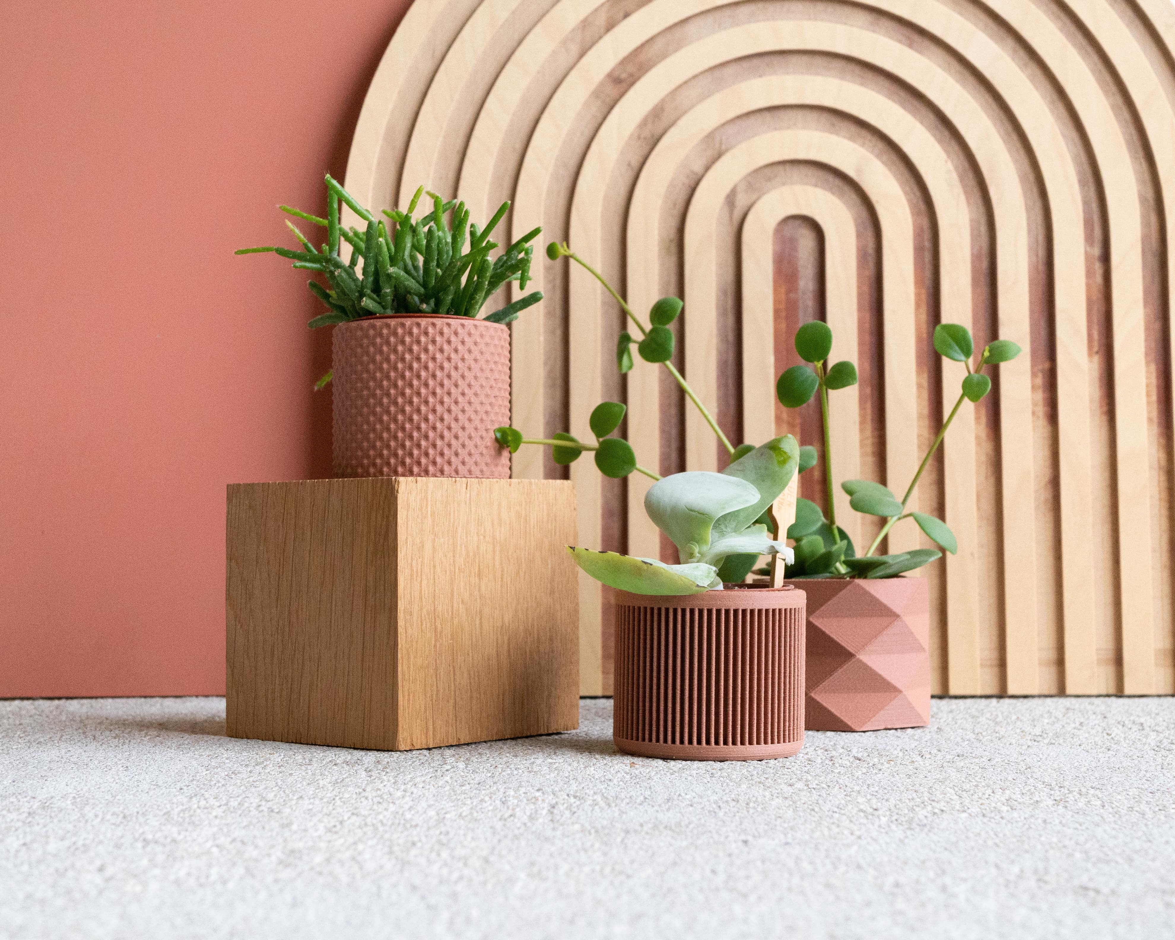 MINIMUM DESIGN - Venta al por mayor Macetas - Set de 3 macetas para plantas – Piko, Diamant y Japan4