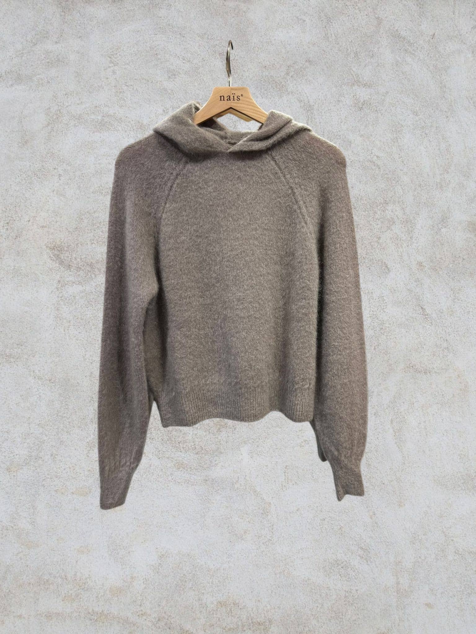 NAÏS PARIS - Wholesale Knit Sweater - Women's - Hoodie-style sweater in kid mohair and merino wool21