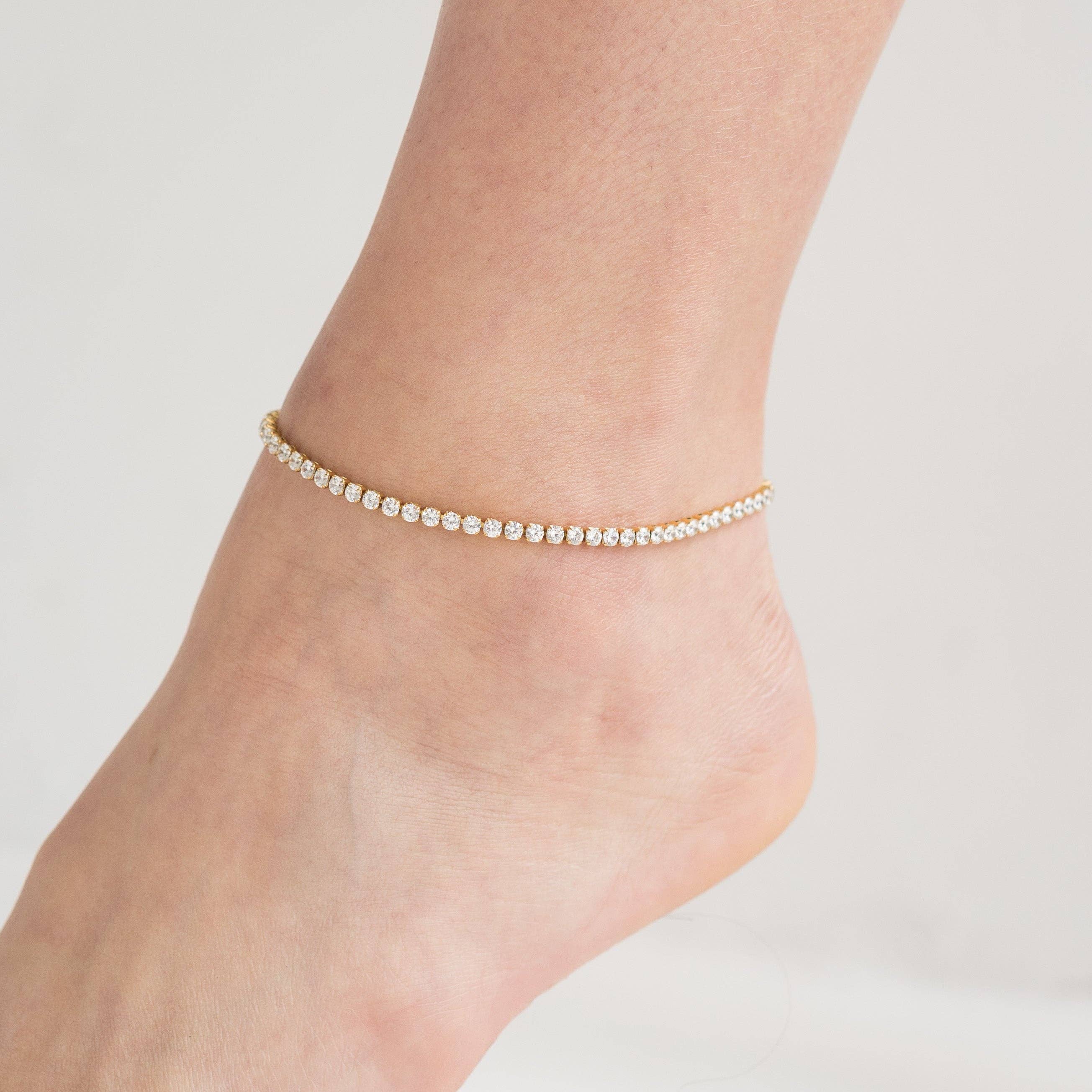 Brenda Grands Jewelry - Wholesale Anklet - Waterproof Tennis Anklet1
