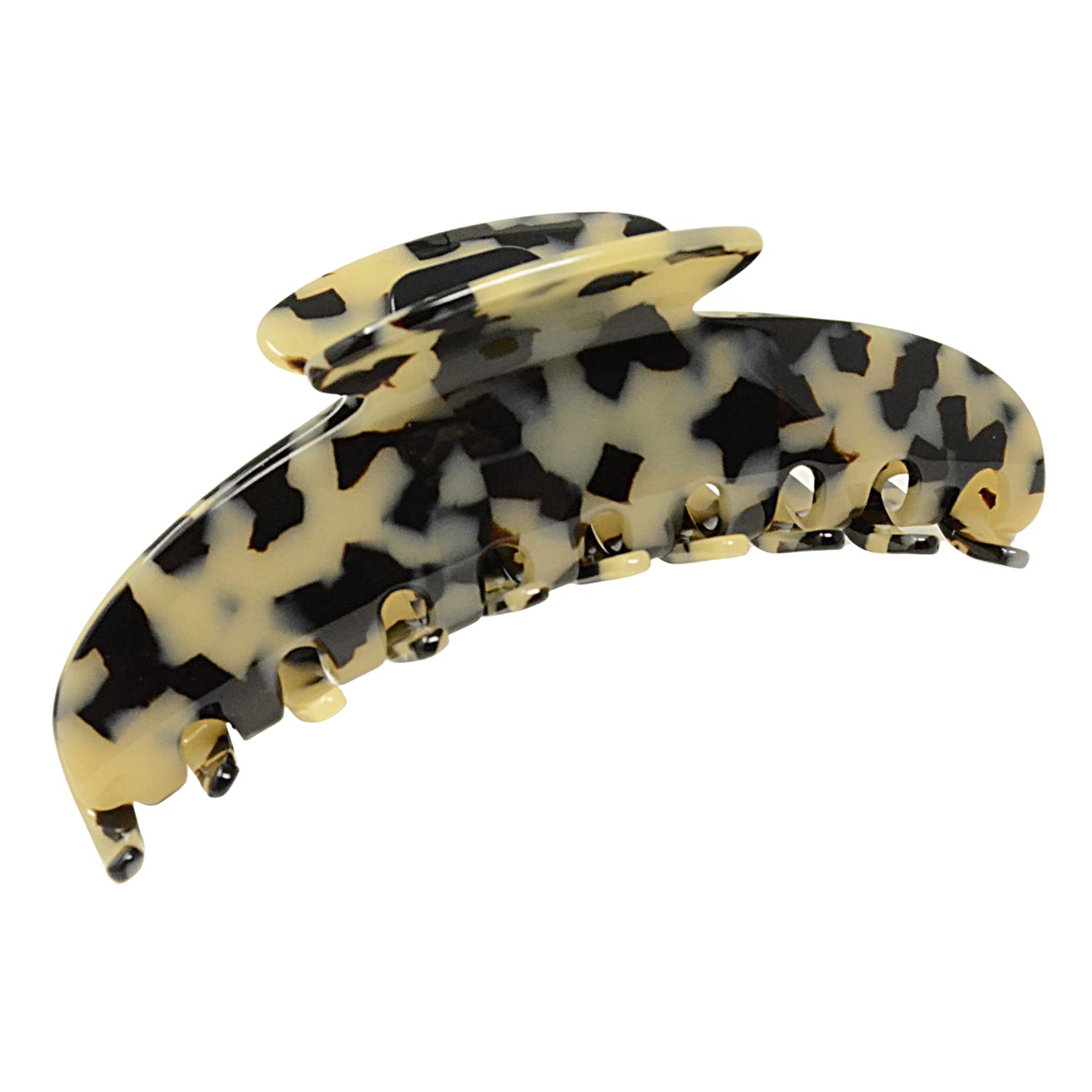 Parcelona - Wholesale Hair Clip - Women's - French Amie Contour Large 4 ¾” Celluloid Handmade Jaw Hair Claw Clip for Women23