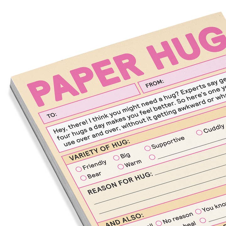 Knock Knock - Wholesale Notepad - Paper Hug Nifty Note (Pastel Version)
