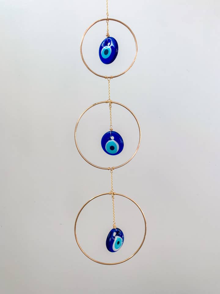 Triple Evil Eye wanddecoratie | Protection Home Decor voor wholesale door Elise Marie DeSigns