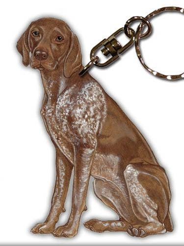 Tysk Pointer nøglering træ for engroshandel hos Pipsqueak Productions