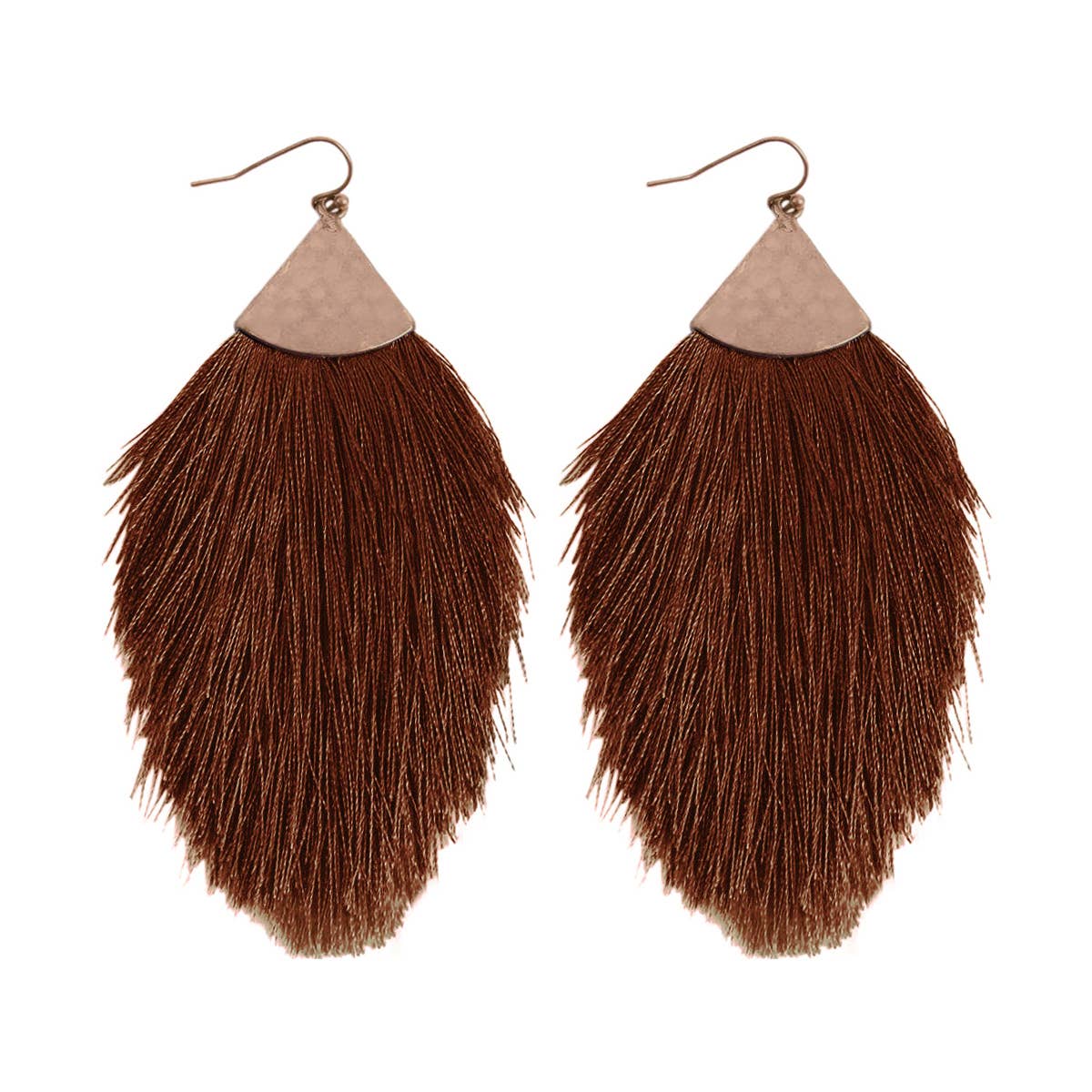 MYS Wholesale Inc - Wholesale Tassel Earrings - Tassel With Hammer Metal Hook Drop Earrings3