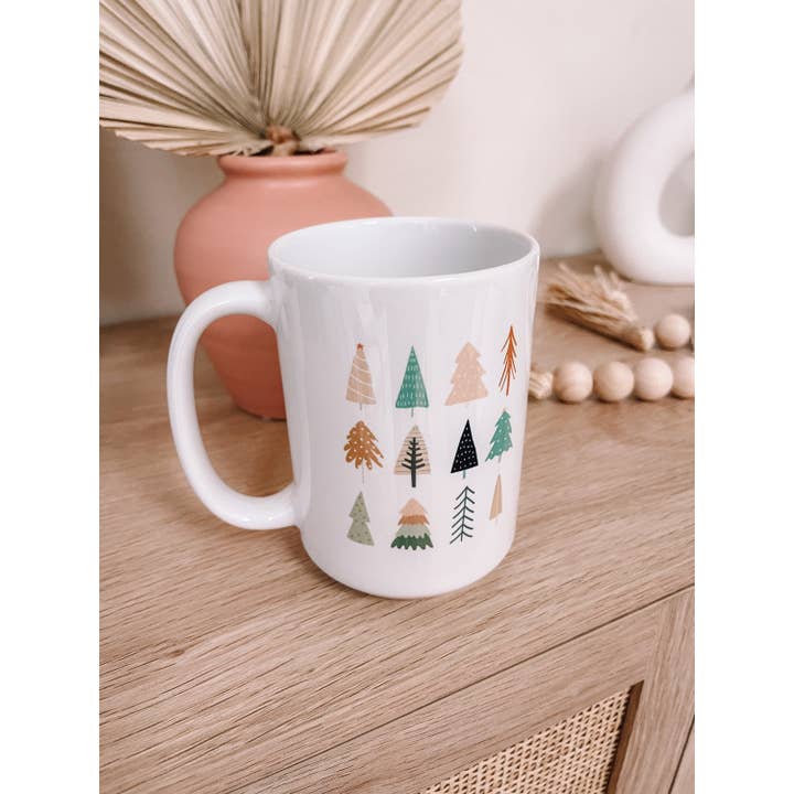 Honey Soul LLC - Wholesale Coffee mug - Boho Christmas Tree 15 oz. Coffee Mug | Holiday Mug1
