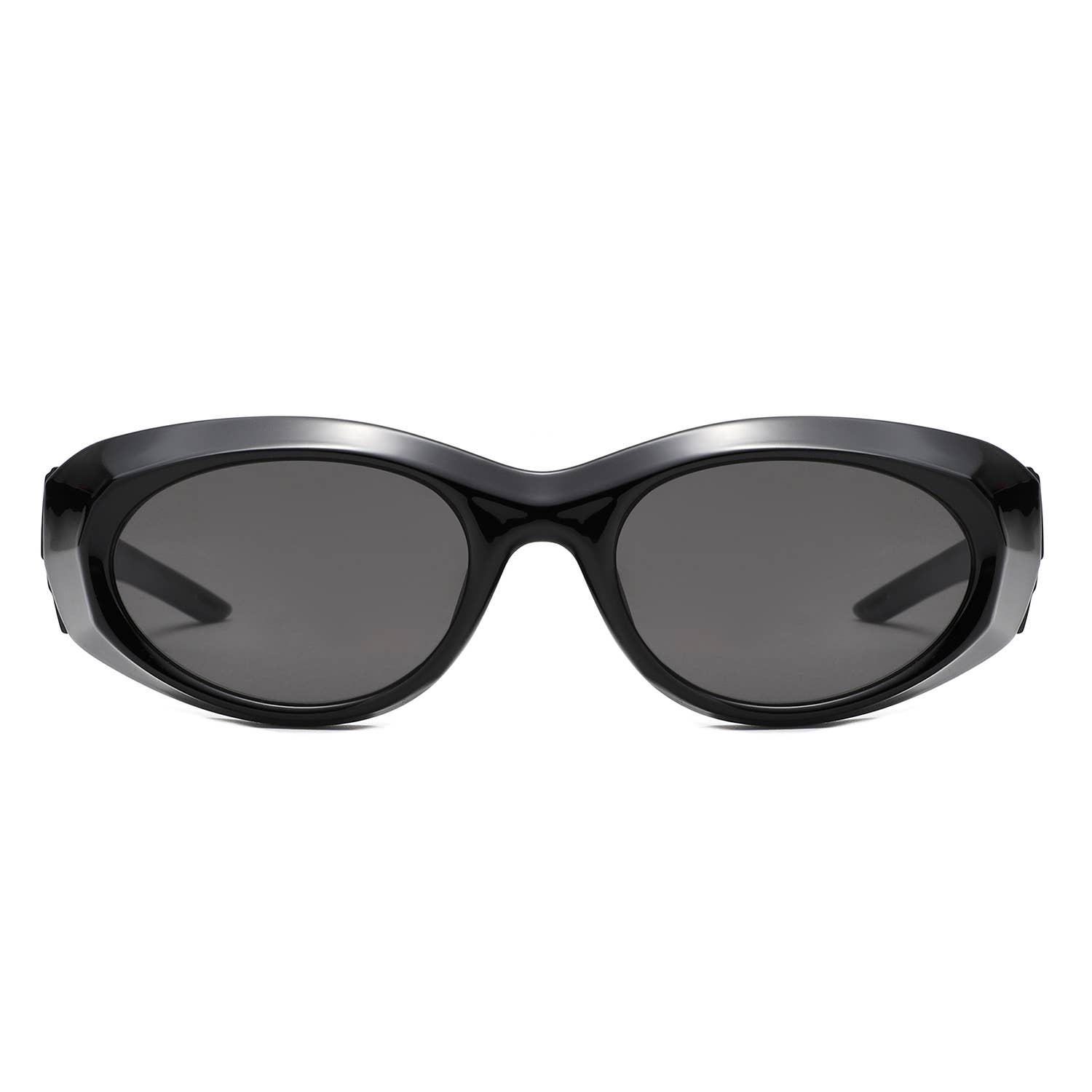Cramilo Eyewear - Wholesale Sunglasses - Women's - Y2K Oval Retro Wrap Chunky Sunglasses 1