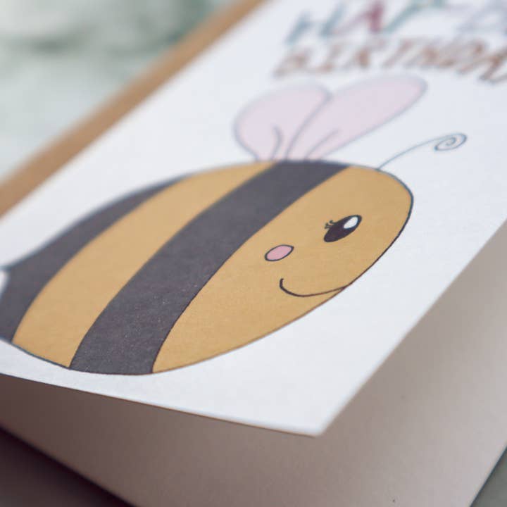 Harris Card Co - Wholesale Birthday Card - Children's Birthday Card - Hap-bee Birthday2