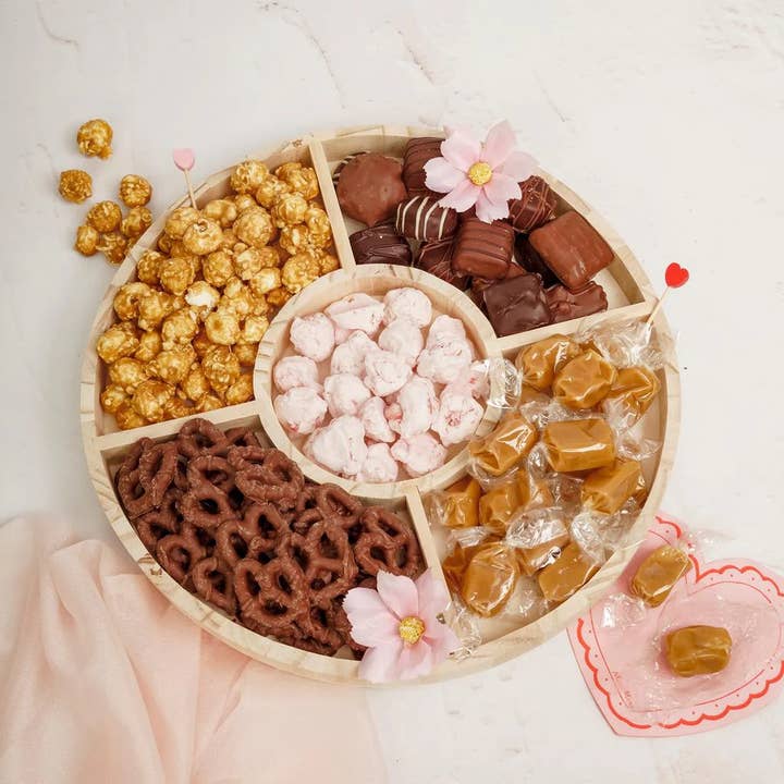 Woodpeckers Crafts - Wholesale Serving Tray - 12" Round Candy Tray, 5 Part5