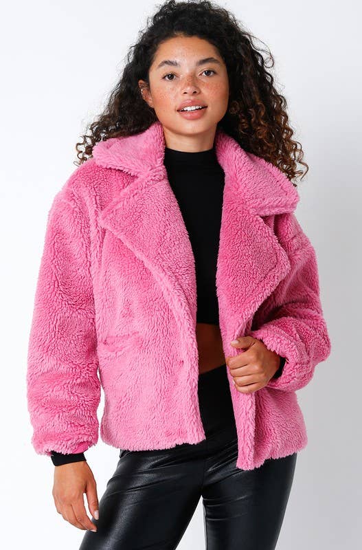 Olivaceous - Wholesale Jacket - Women's - Gabby Plush Jacket3