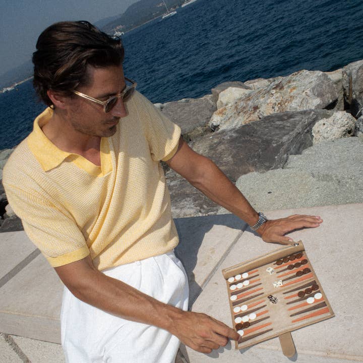 Throwing Doubles - Wholesale Board Game - Travel Backgammon Board - St Tropez4