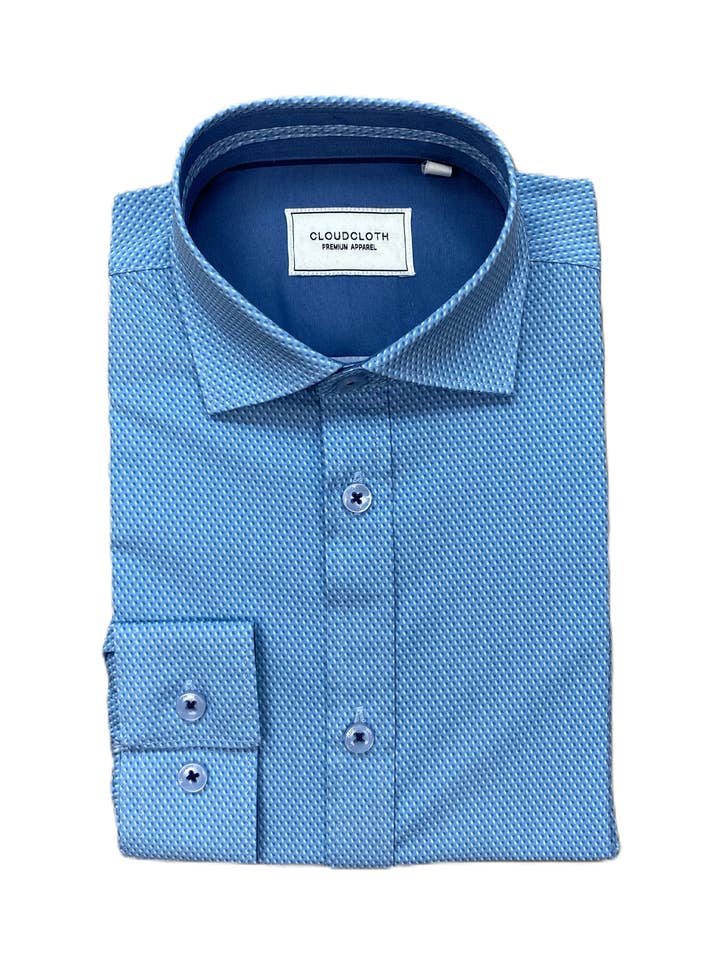 SH9939 Men's 4-Way Stretch Printed Shirt for wholesale by Isaac Mizrahi