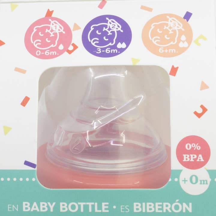Stor - Wholesale Baby bottle - Stor Wide Neck Baby Bottle 360 ml Silicone Nipple 3 Position3