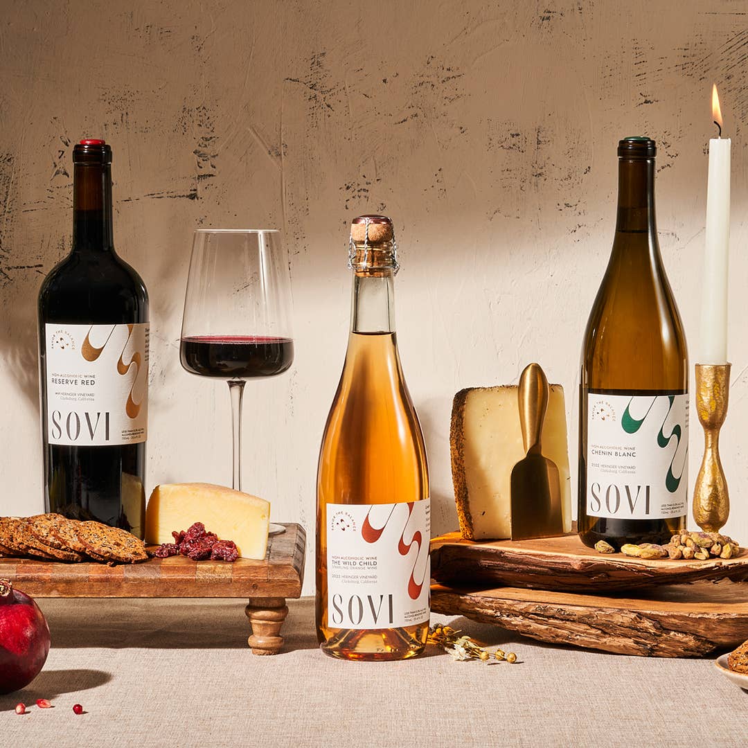 Sovi Wine Co. - Wholesale Non-Alcoholic Spirits/Wine/Beer - Sovi Trio Mixed Bottle Case - Non-Alcoholic Wine2