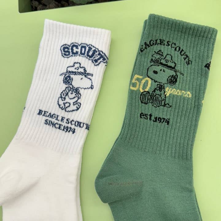 K-Wonderland - Wholesale Sokken - Uniseks - Peanuts Snoopy Scout 50e Jubileum enkelsokken11