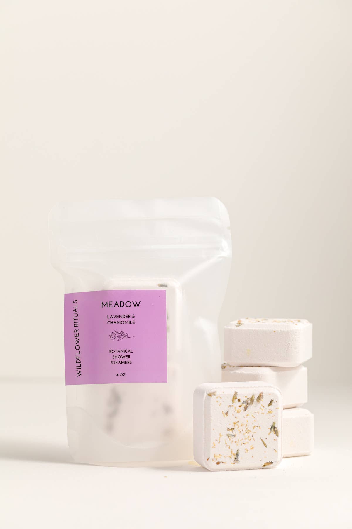 Wildflower Rituals - Wholesale Shower Steamer/Bomb - Meadow Botanical Shower Steamers -Lavender Chamomile3