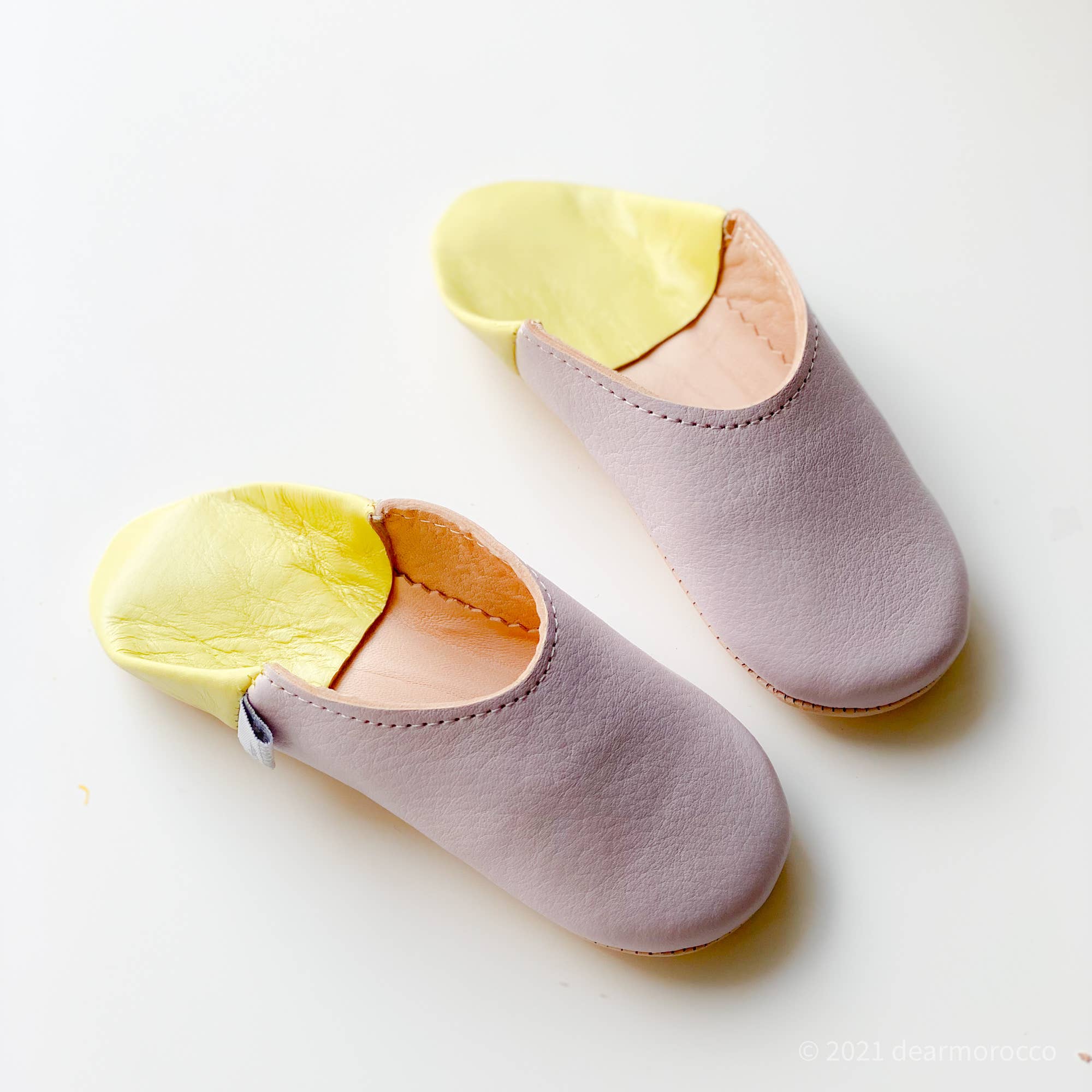 dear Morocco - Wholesale Slippers - Kids - Moroccan leather Slipper Babouche for Kids // Lila10