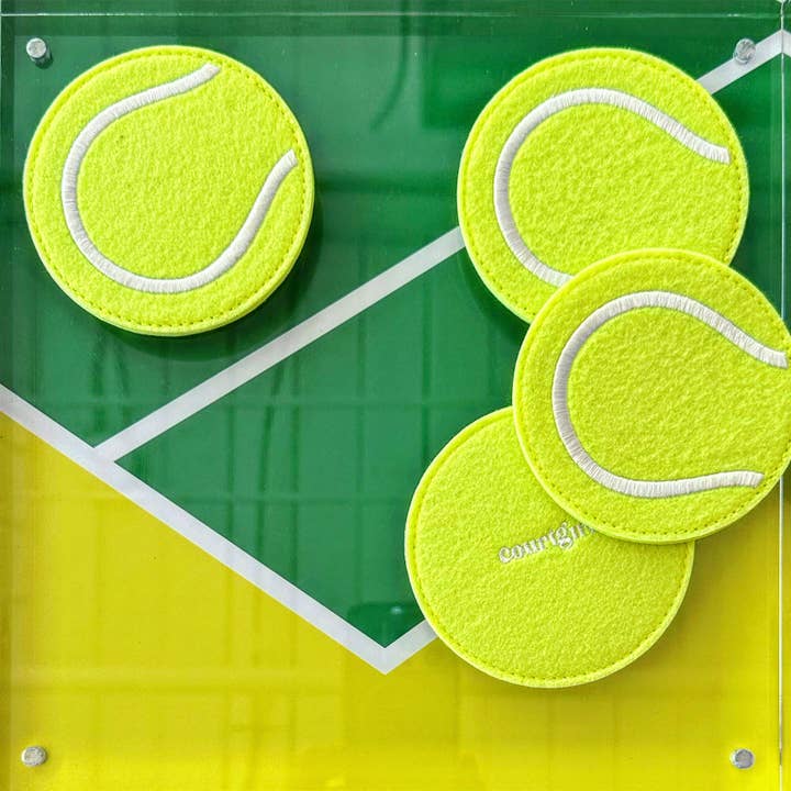 "ON POINT" FELT COASTERS for wholesale by Courtgirl