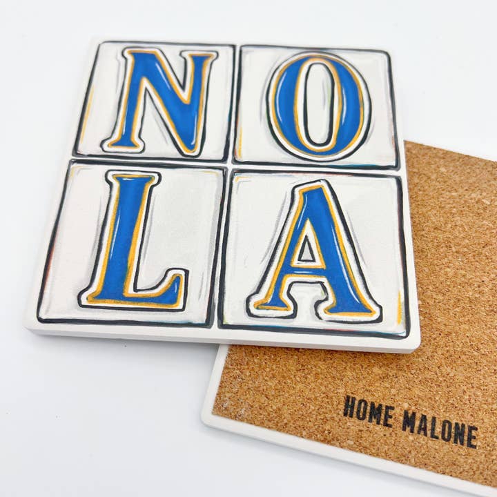 Home Malone - Wholesale Coasters - NOLA Street Tiles Coaster - New Orleans Absorbable Stone1