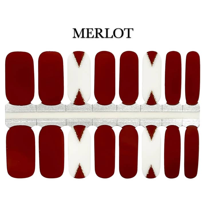 Nail Wrap - Merlot for wholesale by Salted Avenue