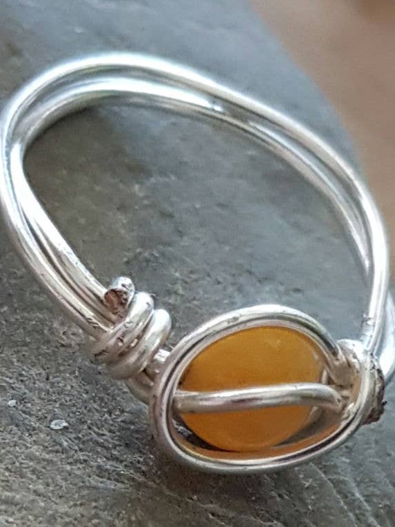 Anillo curativo de jade y topacio para venta al por mayor de nls emporium