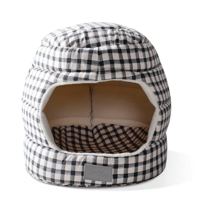 PAINTED GINGHAM PET BED HUT for wholesale by Petshop by Fringe Studio