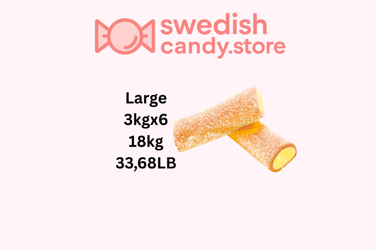 Swedish Candy.Store - Swedish Candy - Wholesale Gummy - Vidal XL Sour Mango Passion Fruit 3kg/6.61lb2