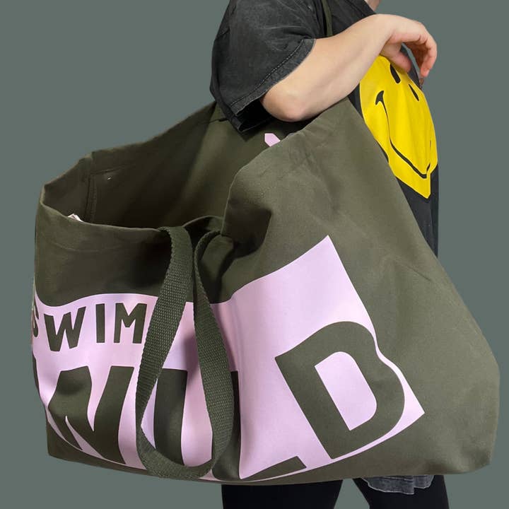 Jumbo Swim Wild Bag - Olive/ Pink and other Purchase wholesale dock bay. Free returns & net 60 terms on Faire trending on Faire.