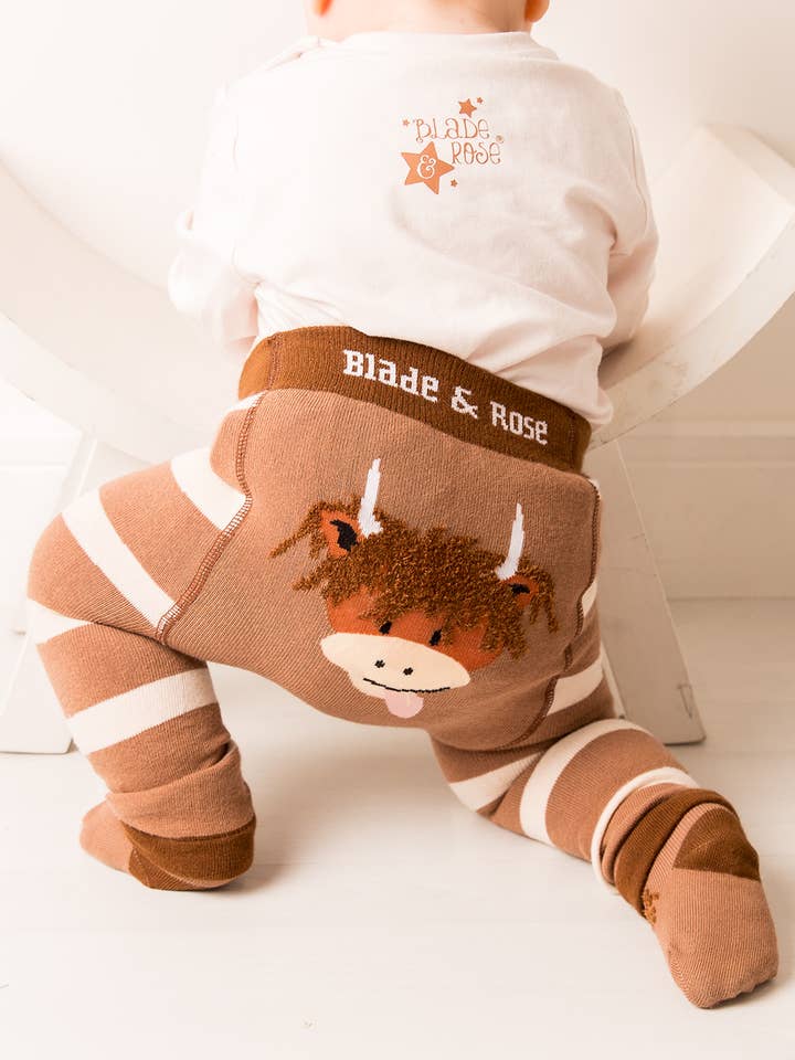 Blade and Rose Limited - Wholesale Clothing Set - Baby - Neutral Hamish Cow Design