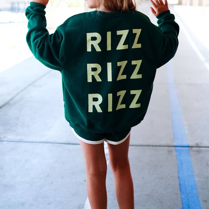 RIZZ | FOREST GREEN | oversized drop shoulder | KIDS for wholesale on Faire5