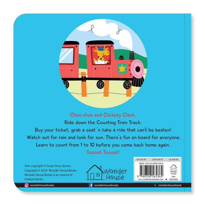 Independent Publishers Group - Wholesale Preschool Book (3-5) - Counting Train Track Choo Choo and Clickety Clack3