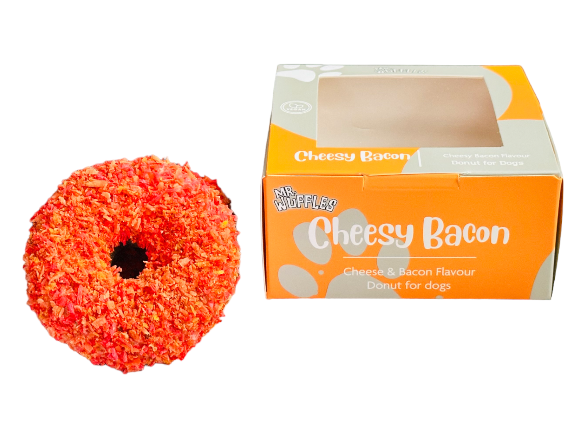 MR WUFFles – wholesale Pet treats – Dog – Cheesy Bacon Vegan Dog Treat Donut2