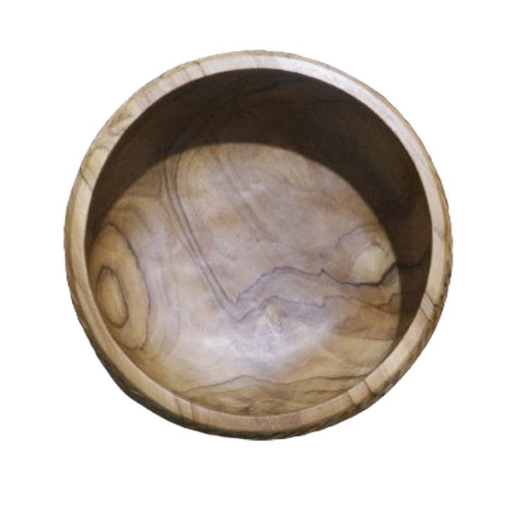 Kasih Co-op - Vendita all'ingrosso Ciotole/Piatti decorativi - Ciotola in legno intagliata inclinata, intagliata a mano da artigiani indonesiani, ciotola in radice di teak massiccio