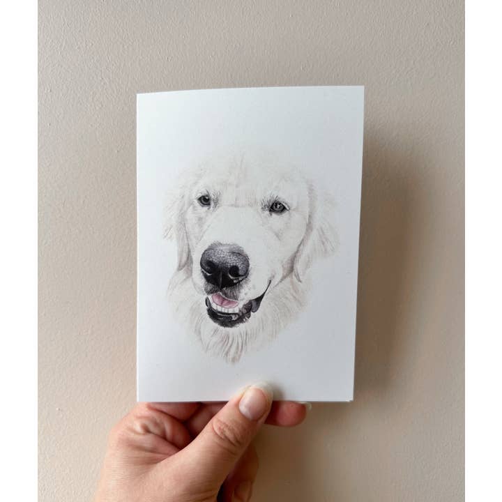 Annalise Paints - Wholesale Everyday greeting card - Murphy the Golden Labrador Card